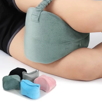 

5Colors Memory Foam Knee Pillow Leg Cushions Side Sleeper Body Travel Under Knee Sleeping Gear Sciatica Pain Relief Back Support