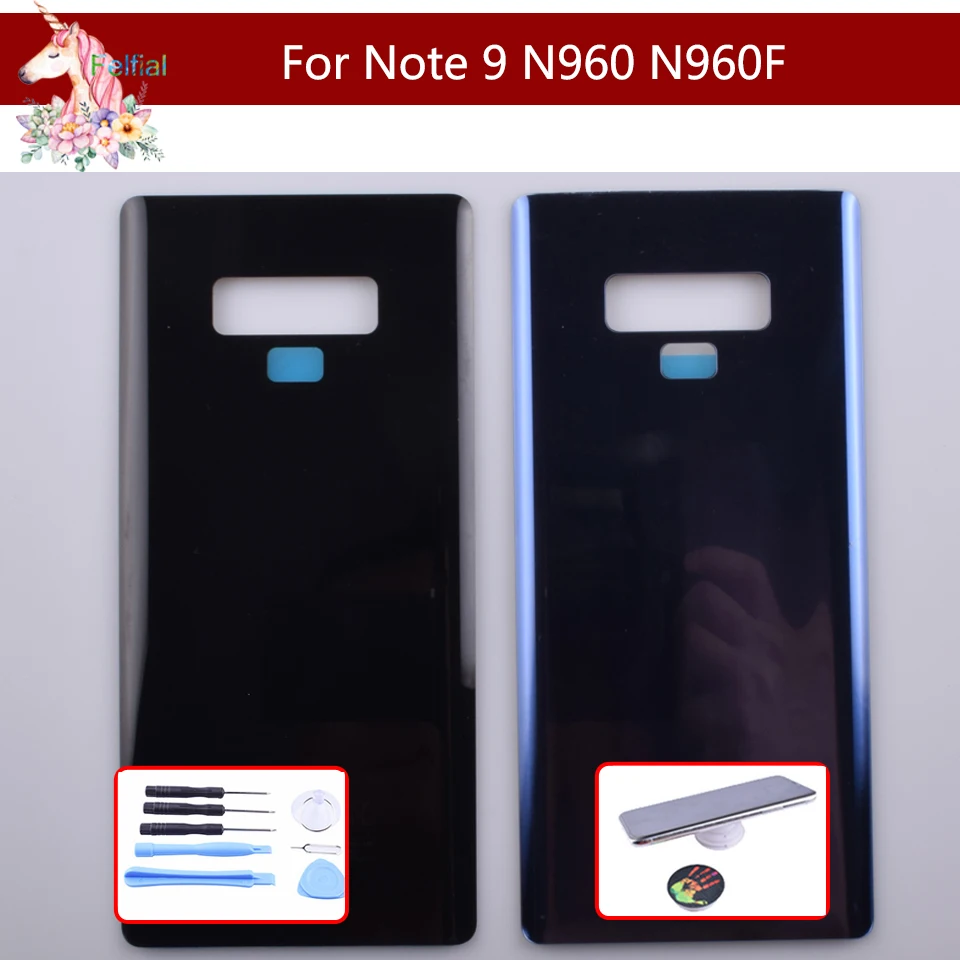 10 шт./партия для samsung Galaxy Note9 Note 9 N960 N960F N960P корпус батарейного отсека задняя крышка чехол задняя дверь шасси Note9 Shell