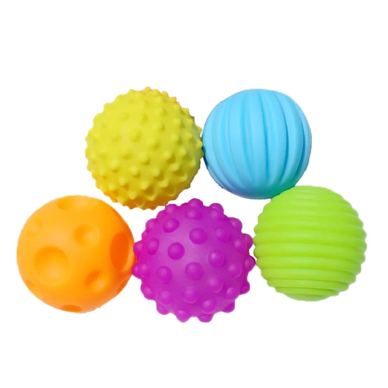 Juego de bolas de juguete para bebé, juguete para desarrollar los sentidos táctiles del bebé, táctil, pelota de entrenamiento para bebé, pelota suave de masaje, juguetes para de