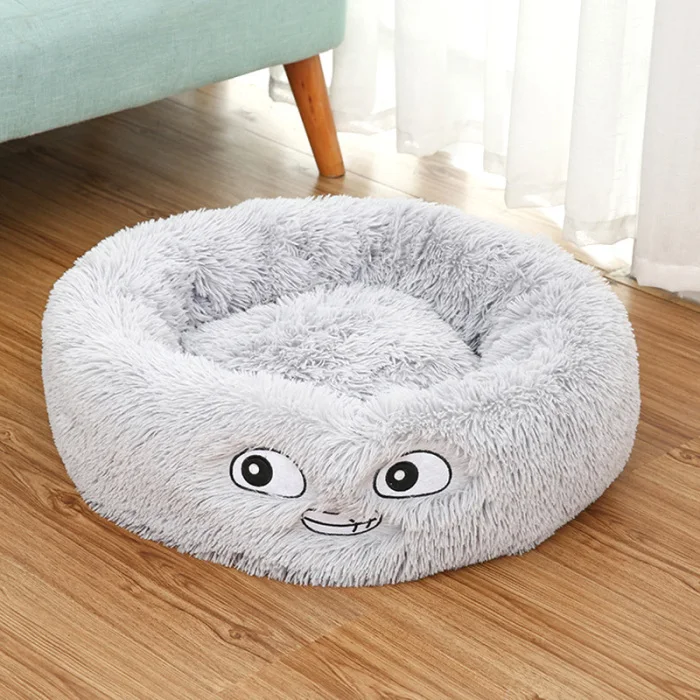 Pet плюшевый пончик Cuddler собаки кошки кровать мультфильм утолщенный спальный коврик теплая мягкая подушка DC120