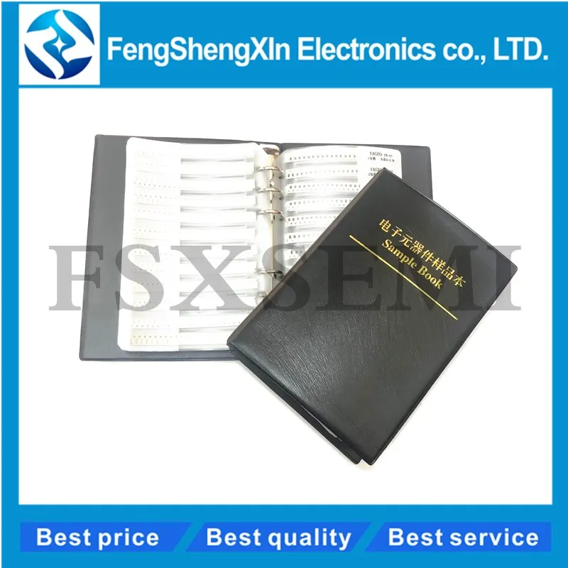 170 значения x50pcs = 8500 шт. 0201 0402 0603 0805 1206 1% 0ohm~ 10 м образец резистора книга
