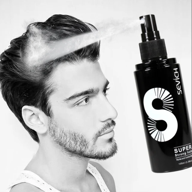 100ml Fashion Hair Styling Spray Daily Use Unisex Strong Fixing Hair Building Fiber Quick Disposable Hair Hold Spray