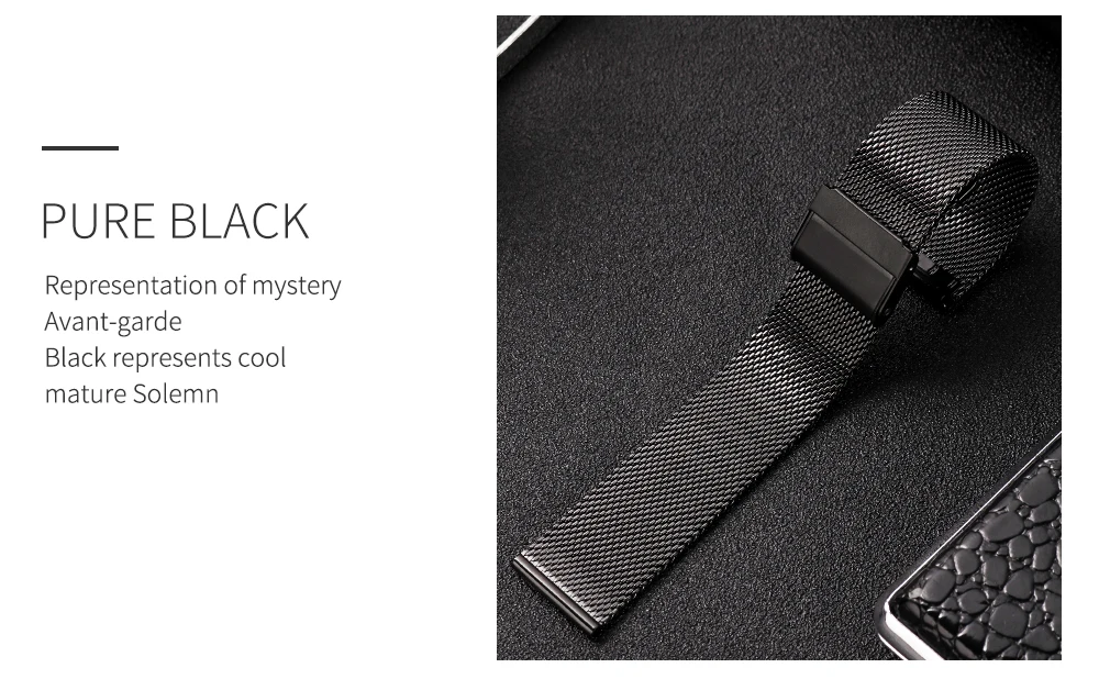 Миланский ремешок часы общего назначения спортивный ремешок 18 мм 20 мм 22 мм iwatch pulseira браслет наручные настольные аксессуары