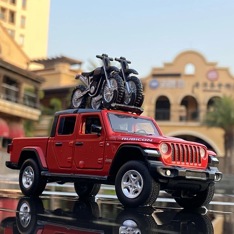 

1:32 Wrangler Гладиатор пикап модель автомобиля из сплава литой металлический игрушечный автомобиль модель имитации звука фотоколлекция детский подарок