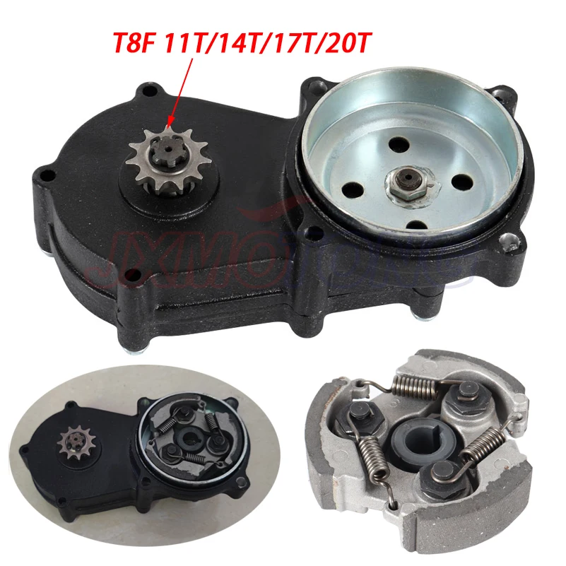 

11 14 17 20 зубьев T8F коробка передач сцепления с двойной цепью + подушка сцепления для 47 49cc Мини карманный квадроцикл внедорожник ATV
