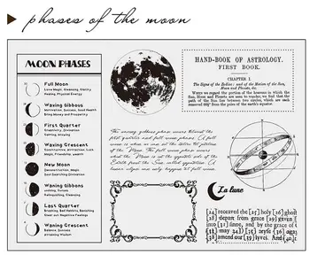 

Phase of the moon Transparent Clear Silicone Stamp/Seal for DIY scrapbooking/photo album Decorative clear stamp A1283