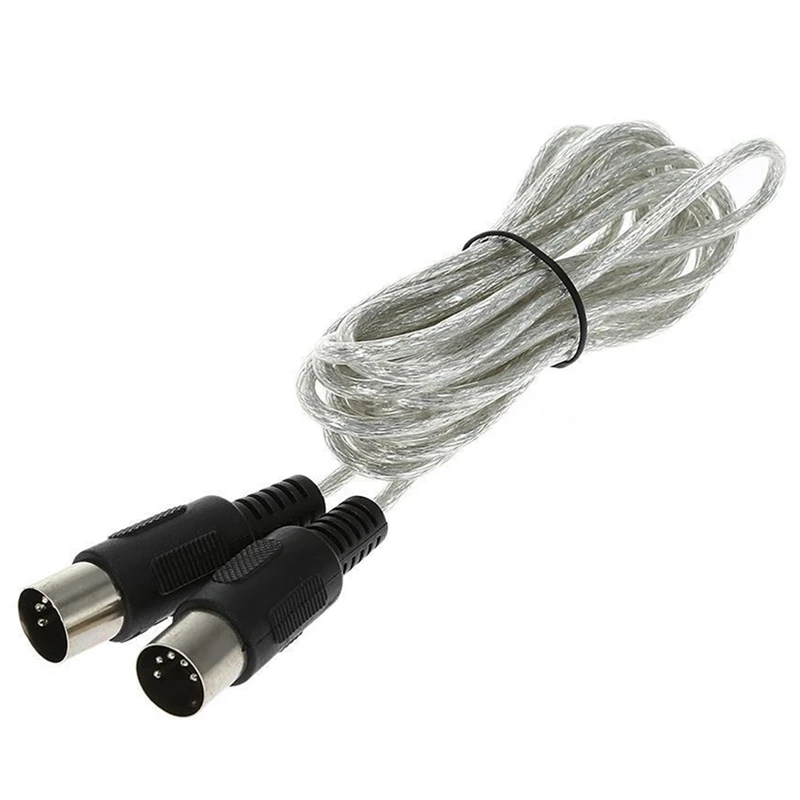 9.8FT миди кабель со штыревыми соединителями на обоих концах для подключения DIN 5-контактный музыкальный инструмент удлинитель Разъем