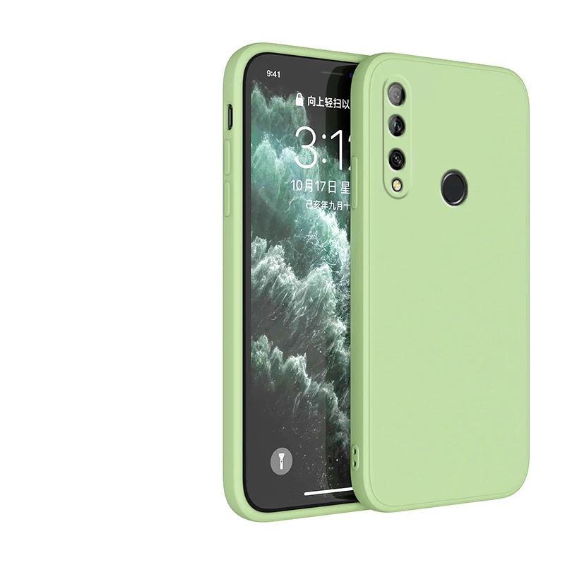 Stylish Silicone Square Frame Phone Case - Full Protection Soft Cover