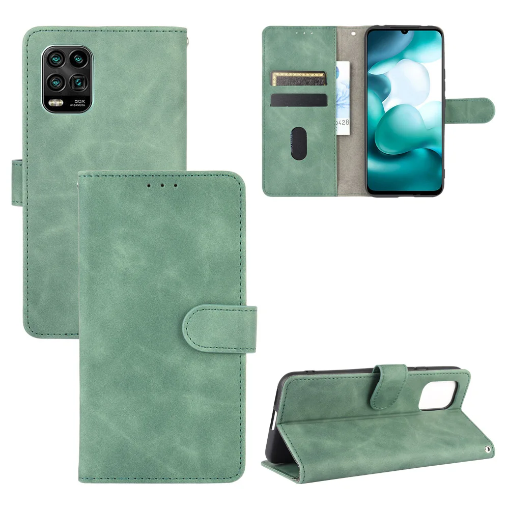 For Xiaomi Mi 10 Youth 5G Case Premium Skin feel Magnetic Flip PU Leather SE Full Body Business Wallet Cover | Мобильные телефоны и