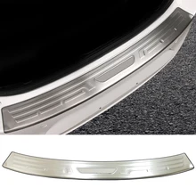 Для Mazda 3 M3 Axela седан версия нержавеющая сталь автомобильные аксессуары внешний задний бампер Накладка 1 шт