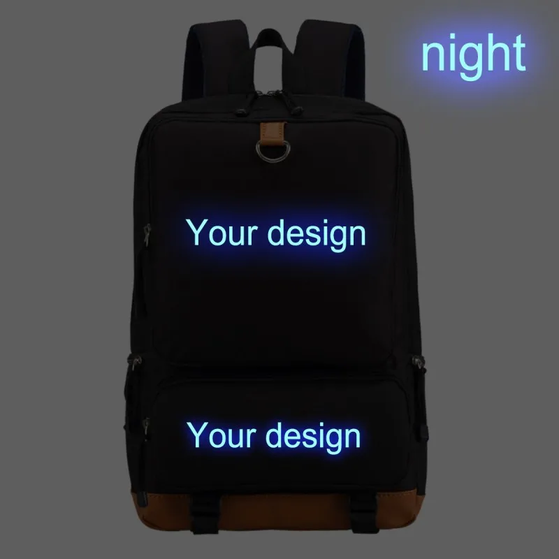 Повседневный Рюкзак с изображением игры WISHOT для подростков, детей, мальчиков, детей, студентов, школьные сумки, дорожная сумка на плечо, унисекс, сумки для ноутбука - Цвет: Luminous Black