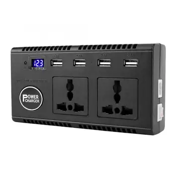 

Car Power Inverter DC 12V-24V to AC 220V 200W Portable Truck Car Inverter Charger Adapter Transformer Converter