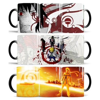 

Drop Shipping 1Pcs New 350ml Anime Naruto Magic Color Changing Mugs Ceramic Coffee Milk Tea Cups Best Gift for Children Friends