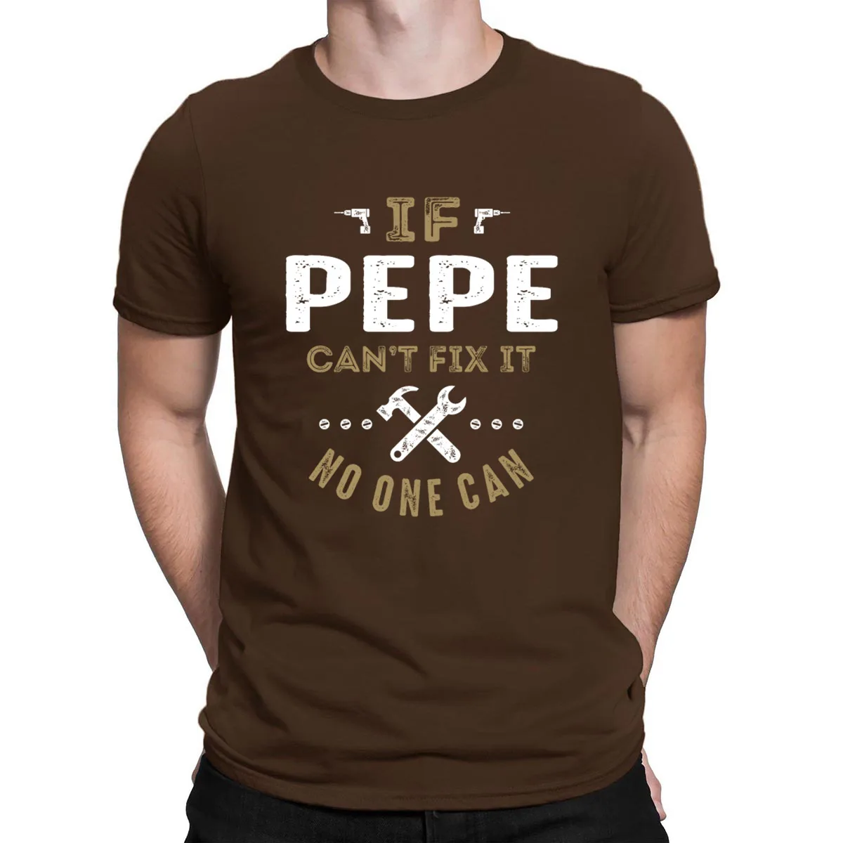 Pepe Can Fix It футболка с коротким рукавом, летняя футболка для мужчин, стильная, новая, натуральная