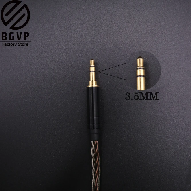 BGVP 6N OCC+ plata seda кабель hatibrido 2,5 мм 3,5 мм 4,4 мм DIY кабель MMCX межкамбийные Hifi кабель DM7 - Цвет: 3.5mm