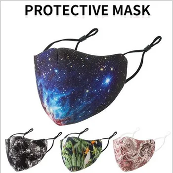 

4pcs Mask Unisex Reusable Washable Face Masks PM2.5 Filter Dust Mask Cotton Windproof mask