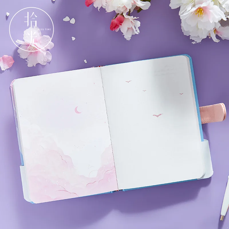 1 шт. светящийся блокнот Kawaii Elk, нарисованный на внутренней странице, магнитный блокнот-планировщик, книга для девочек, дневник Palnner, школьный стационарный