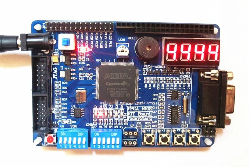 Fpga Cyclone Altera Fpga Ep1c3t144 Placa de Aprendizagem Mais Usb Blaster Jtag Programador Quadro demonstração - Imagem 4