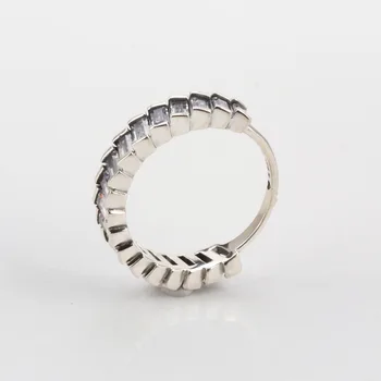

PR4 Silver Ring For Women Rhinestone Open Finger Rings Female Engagement Ring Jewelry Anel Party Gift DZ