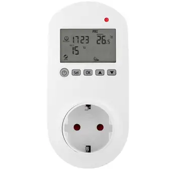 

1Pc Wireless Temperature Controller Electric Wireless Socket Digital Heating Thermostat Temperature Controller with EU Plug