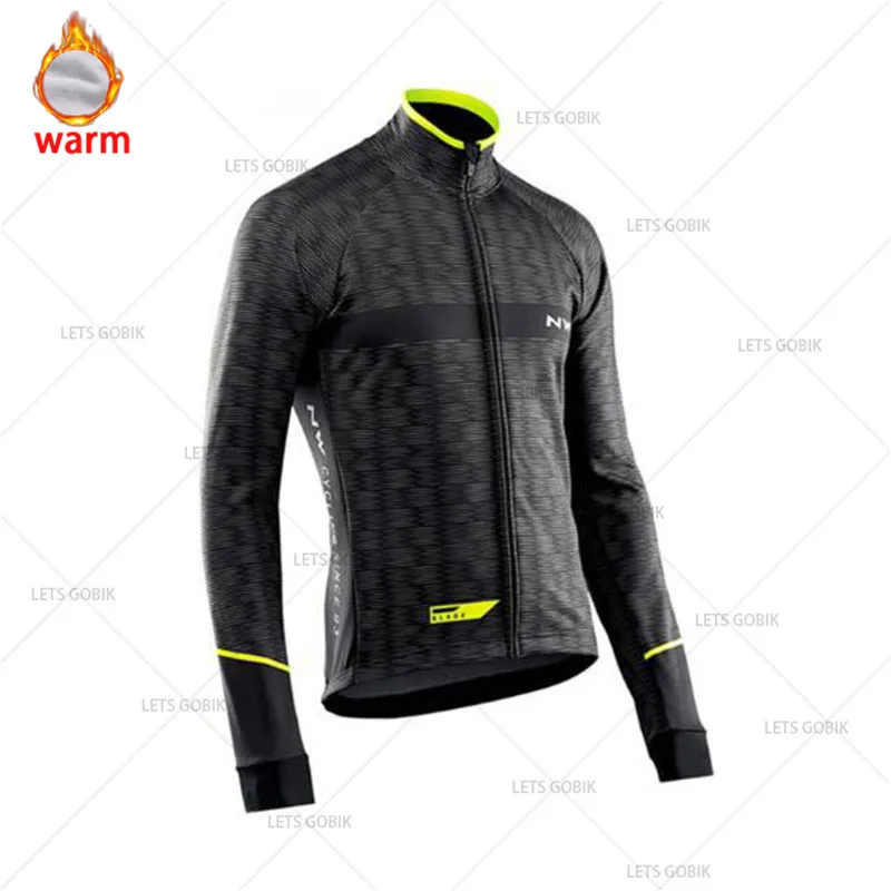 8 NW зимняя велосипедная Джерси Pro Team Ropa Ciclismo Hombre флисовый комплект для велоспорта MTB Одежда для велоспорта Northwave комплект для велоспорта с нагрудником и штанами - Цвет: 8