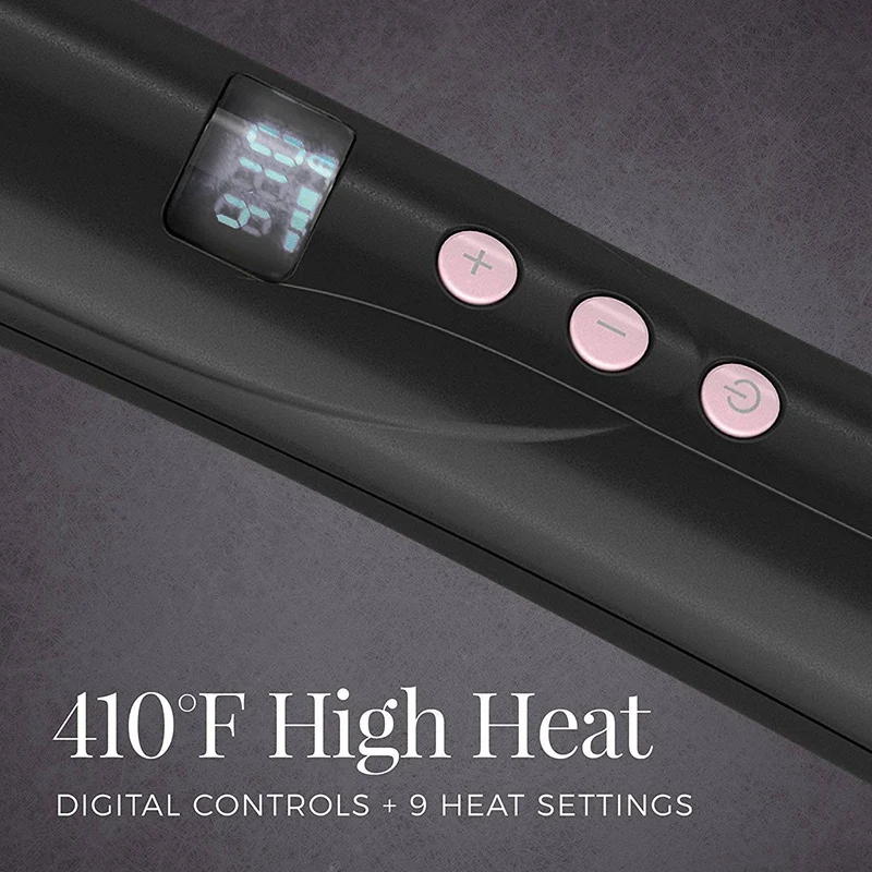 25 мм жемчужная керамическая коническая Керлинг палочка цифровое управление 10 тепловых настроек черный+ розовый ЕС штекер