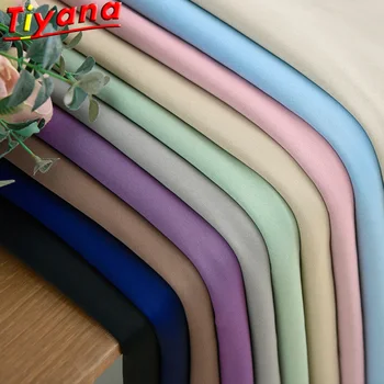 

Blue window Purple Semi Blackout Curtains for Bedroom Solid Color Curtain for Living Room Green Curtains Customized WP092*30