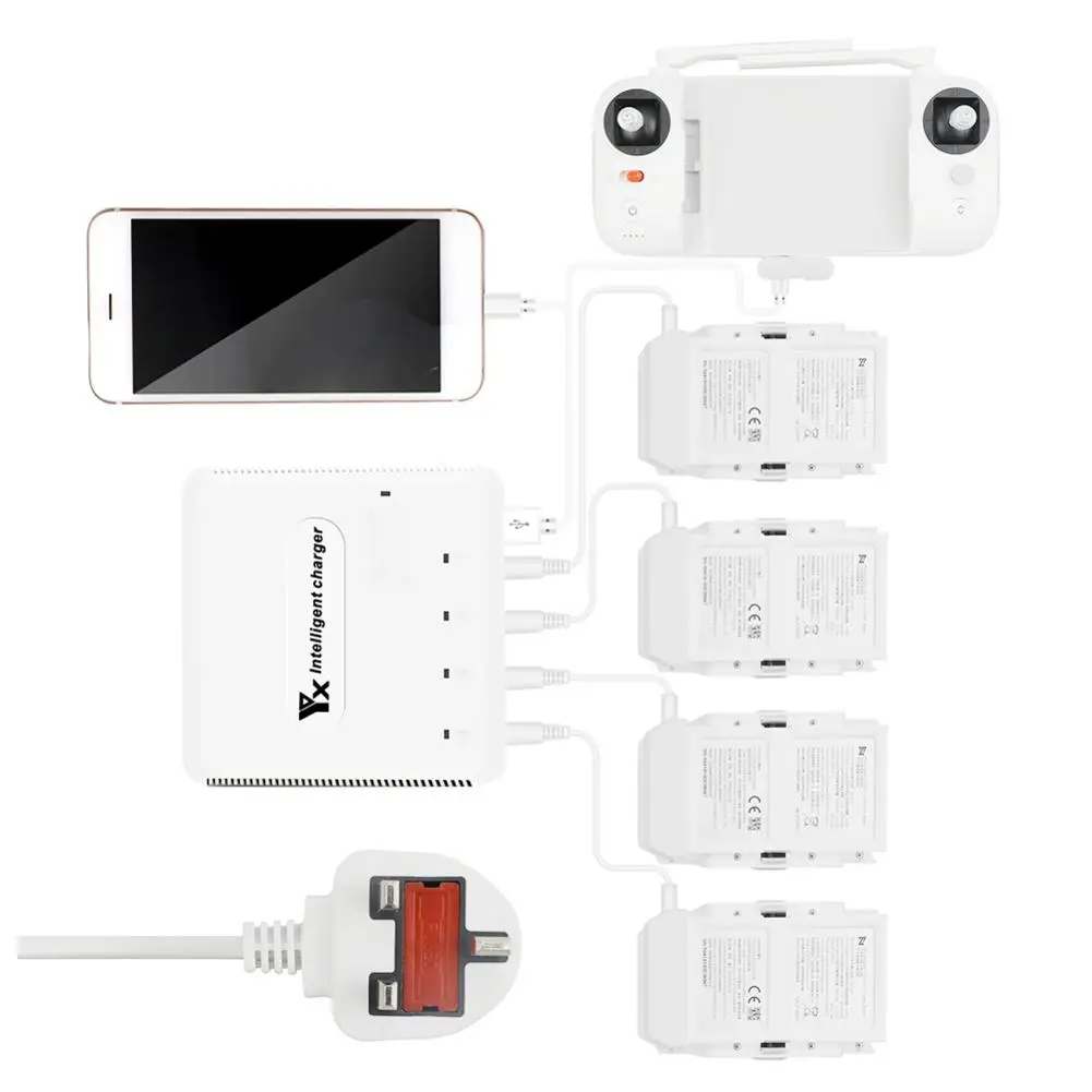 Для Xiaomi FIMI X8 SE мульти зарядное устройство зарядный концентратор адаптер