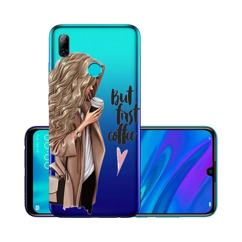 Для huawei P Smart чехол для маленькой девочки Модный Роскошный чехол для мамы huawei P10 Lite Plus чехол s Nova 5 4 3i прозрачный Psmart Z - Цвет: W111