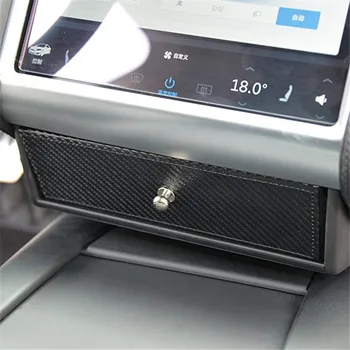 

2019 New Car Center Console Wooden Drawer Storage Box Glasses Box Customized for Tesla Model S/X Car Interior Accessories