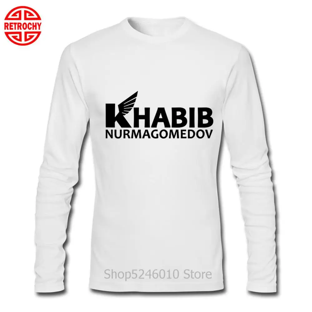 

Khabib Nurmagomedov Men's T Shirt MMA Boxing Awesome 100% Cotton T-shirt Russia Pride UFC Streetwear Brand Apparel Shirt MMA Man