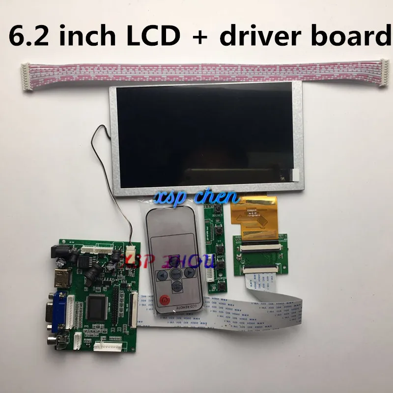 ЖК-экран 6 2 дюймов HSD062IDW1 A00 A01 A02 сенсорный экран с HDMI VGA 2AV 50-контактная плата