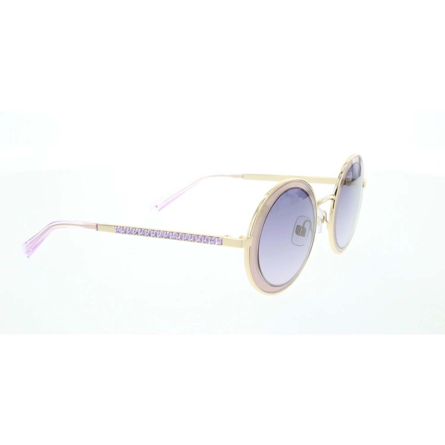 

Women's sunglasses swr 0199 32t metal gold polycarbonate round round 57-21-140 swarovski