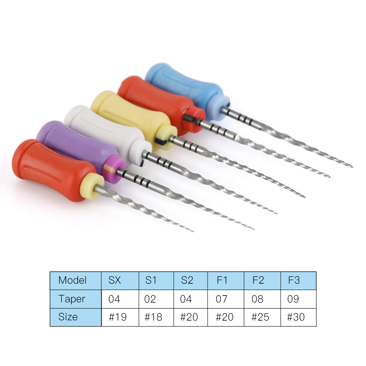 Azdent 6 teile/schachtel zahn ärztliche endodon tische niti feilen wärme aktivierte wurzelkanal feile hand verwenden super rotations feile SX-F3 25mm 1,5-3n. cm – Detail 6
