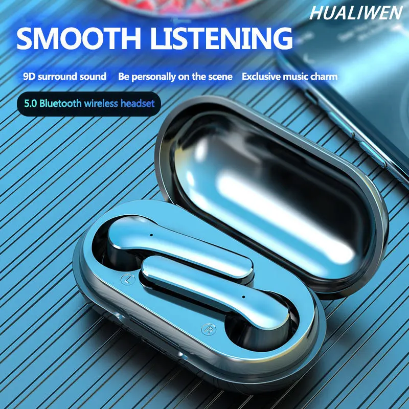 Nuove Cuffie Bluetooth Tws 5.0 Auricolari Stereo Senza Fili Per Cuffie Auricolari Vivavoce Auricolari Per Telefono Cellulare