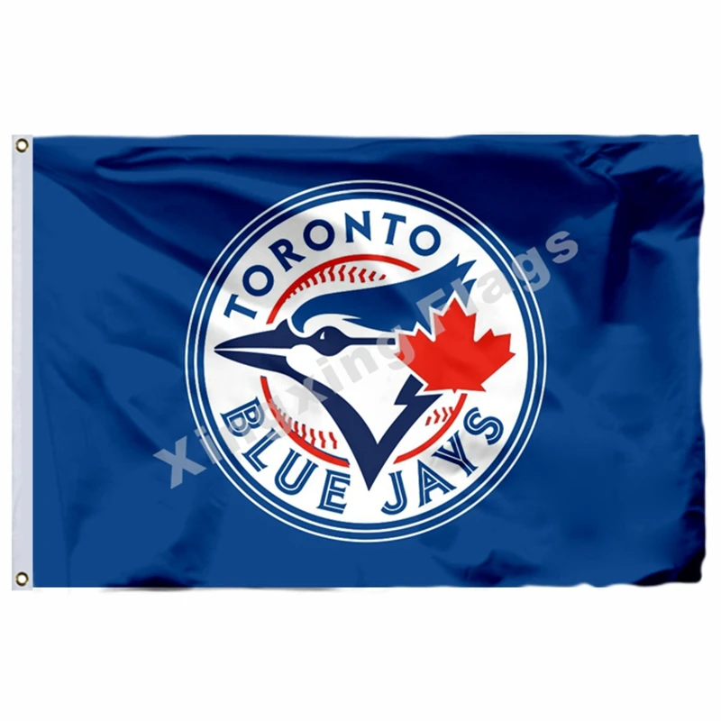 Toronto Blue Jays национальный флаг в полоску 3фт X 5фт полиэстер Toronto Blue Jays баннер Летающий Размер № 4 90X150 см - Цвет: B1