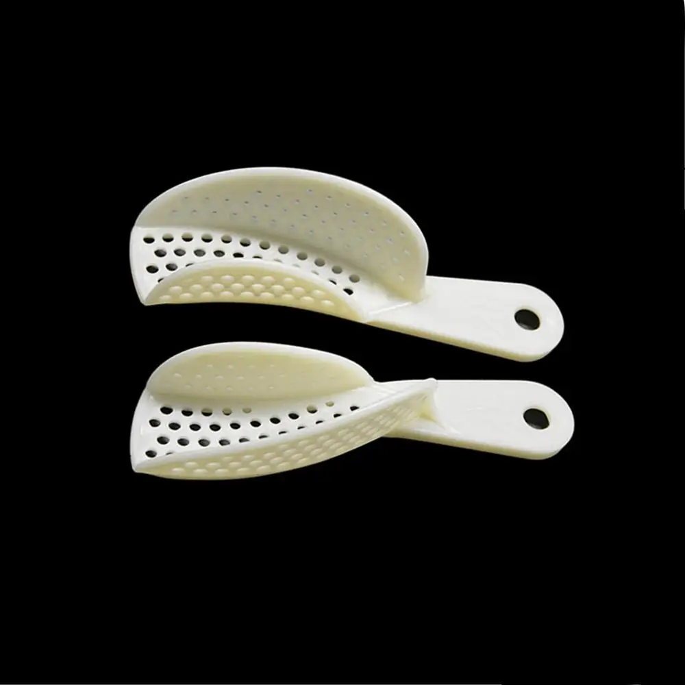 10pcs set Dental Impression Plastic Trays Without Mesh Tray Dental Care Teeth Holder Dental Materials Supply 4