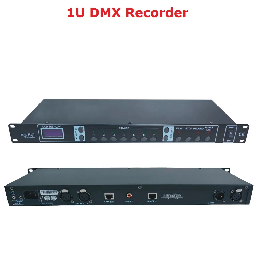 DMX512 контроллер 1U DMX рекордер легко консоль идеально подходит для сцены Dj Дискотека вечерние освещение шоу проектор