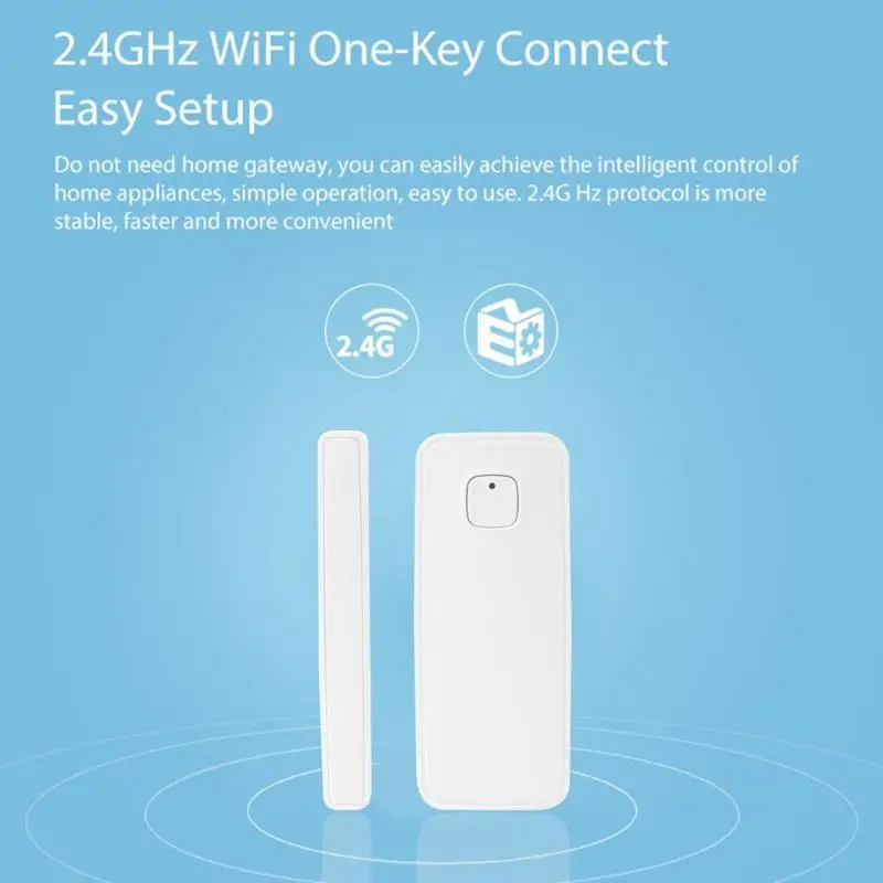Wifi датчик для двери приложение контроль двери охранная сигнализация магнитный переключатель управления Лер