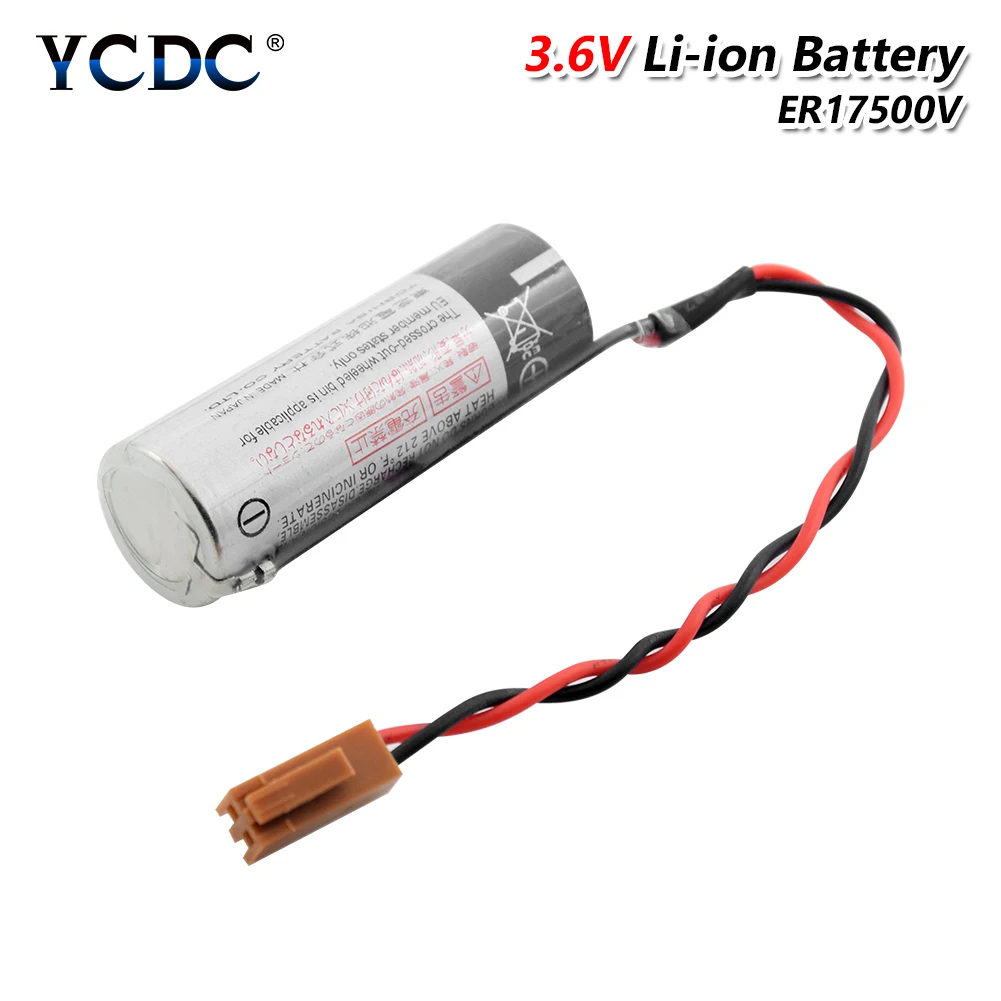 YCDC 3,6 V 2700mAh ER17500V PLC батарея для Toshiba CNC система CS1W-BAT01 резервные батареи для C4