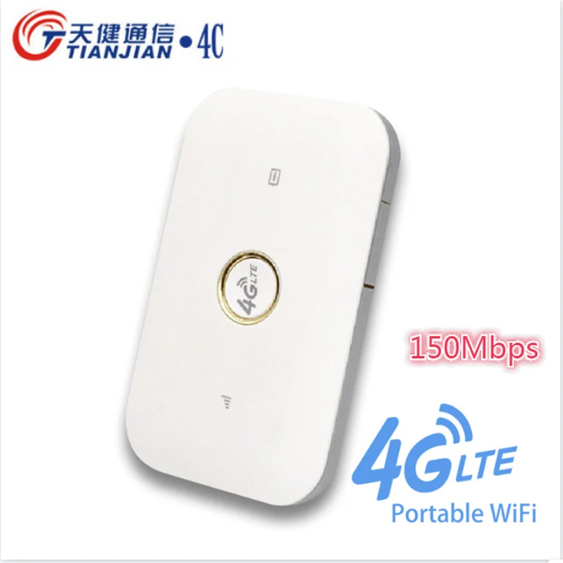 Unlock CAT4 3G 4G MIFI Wireless Router 150Mbps Mobile Wi Fi Hotspot LTE FDD TDD Pocket Battery Network Modem with SIM Card Slot