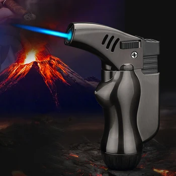 

Cigar Cigarettes Torch Lighter Turbo Lighters Metal Lighter Electronic Jet Gas Blue Flame 1300C Accessories Smoking Lighters