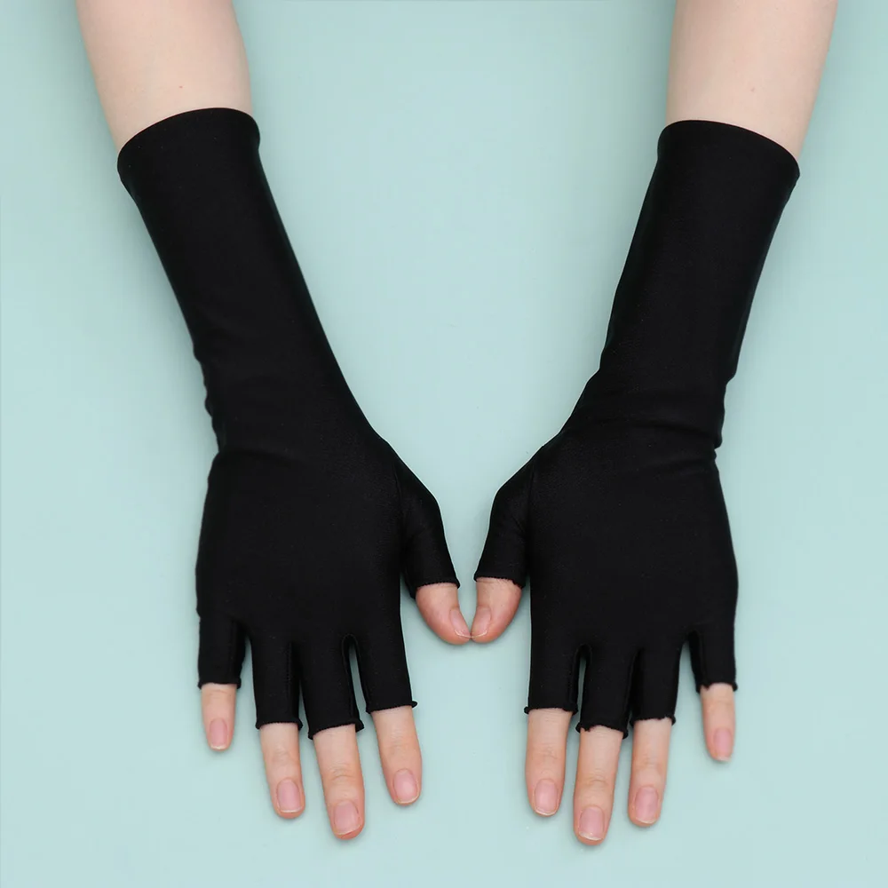 Motorcycle Gloves Sports Gloves Cycling Gloves Sunscreen Protection Fingerless Long Gloves Women Arm Cool Summer Motorcycle Driving Accessory