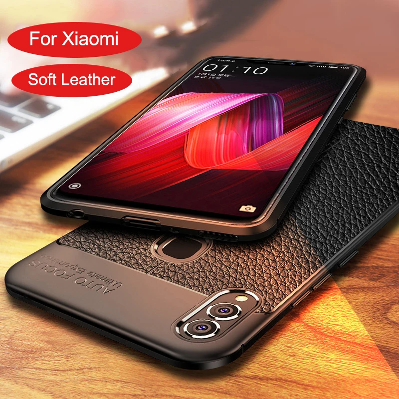 Чехол для Xiaomi Mix Max 2 2s 3 play 8 Pro Pocophone F1 SE 6X NOTE 3 гибкий мягкий кожаный силиконовый чехол