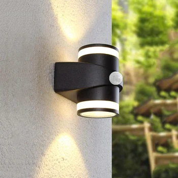 

Thrisdar 18W Waterproof Wall Lamp PIR Motion Sensor Outdoor LED Garden Porch Corridor Wall Lamps Spotlight Sconce Exterior Light