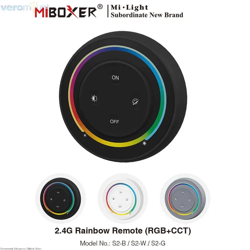 MiBoxer 2 4G Радужный пульт дистанционного управления RGBCCT светодиодный контроллер