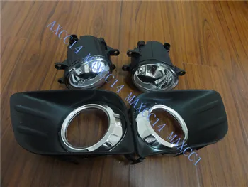 

A Set Front Fog Light Driving Lighting Lamp + Cover For TOYOTA Land CRUISER PRADO FJ150 2010-2014