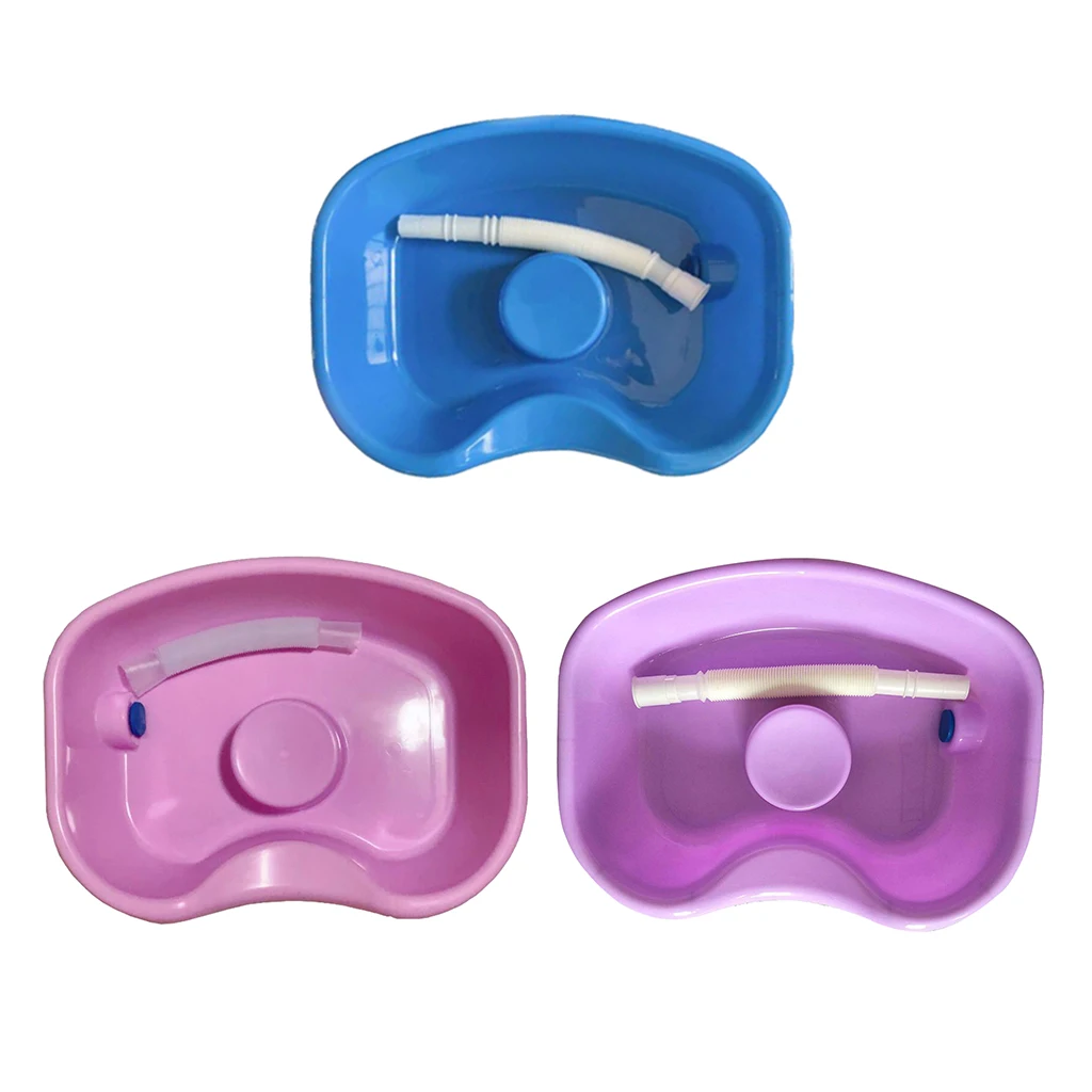 Hair Washing Basin Tray Shampoo Basin Bowl for Home with with Drain Hose for Kids Elderly Barber Salon