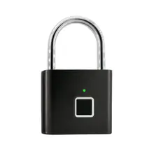 Безопасность Keyless USB Перезаряжаемый дверной замок отпечаток пальца Умный Замок быстрая разблокировка цинковый сплав Металл Портативный