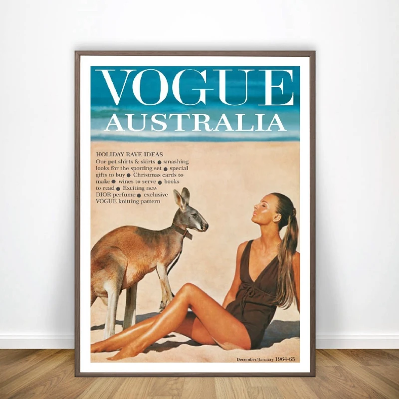 retro vogue poster wall art print